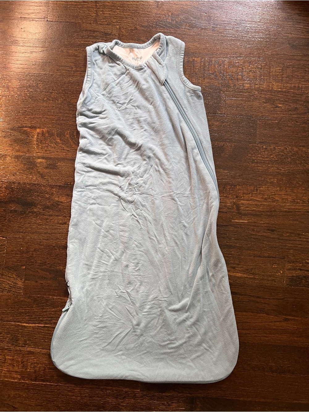 Kyte BABY Pale Blue Sleeveless Zip Sleep Sack TOG 0.5